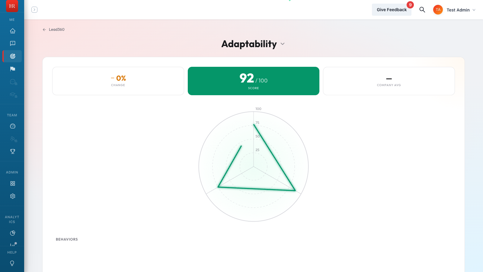 Habit detail view showing score breakdown and feedback history